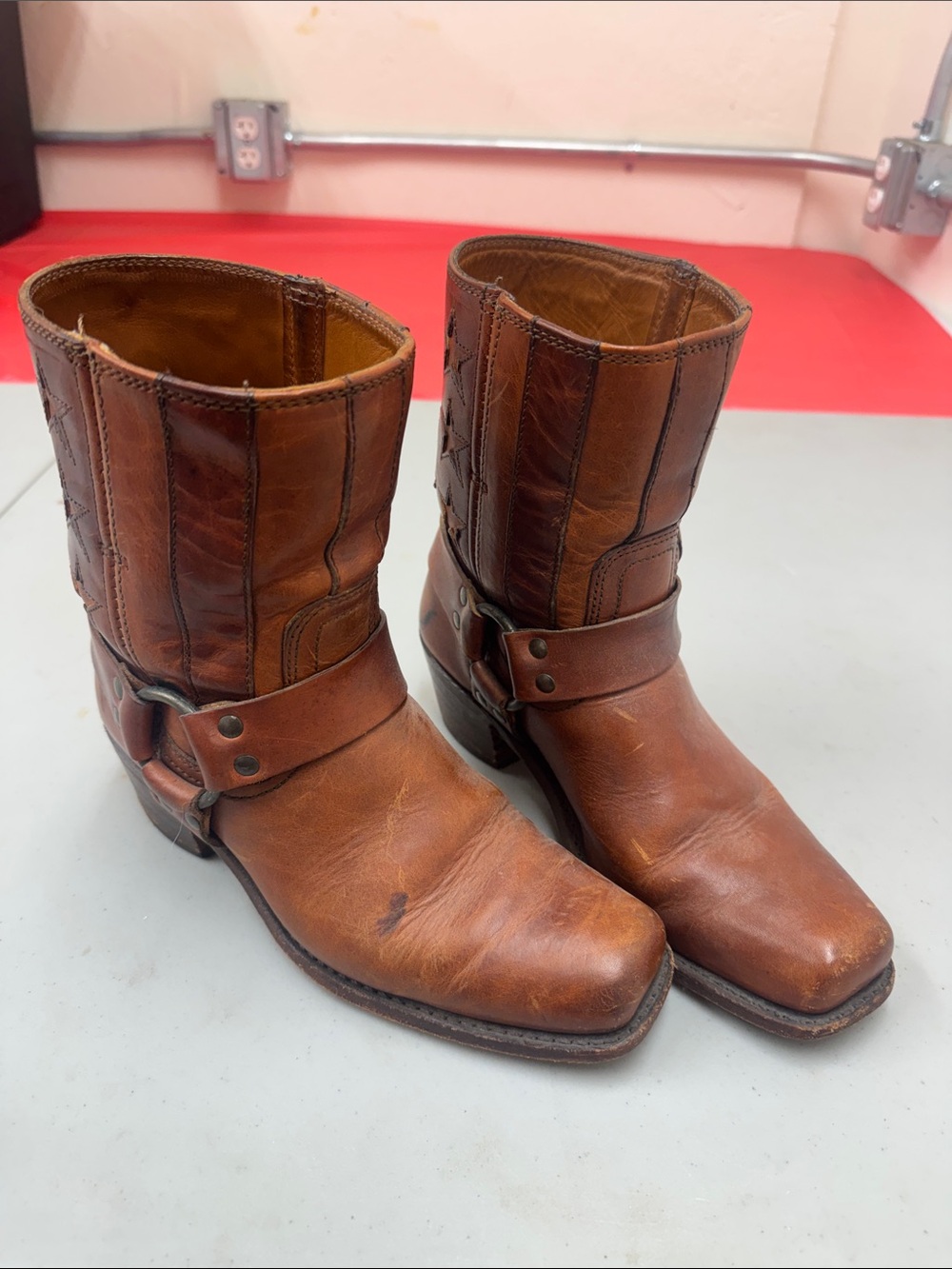 Frye 150th Anniversary American Flag boots